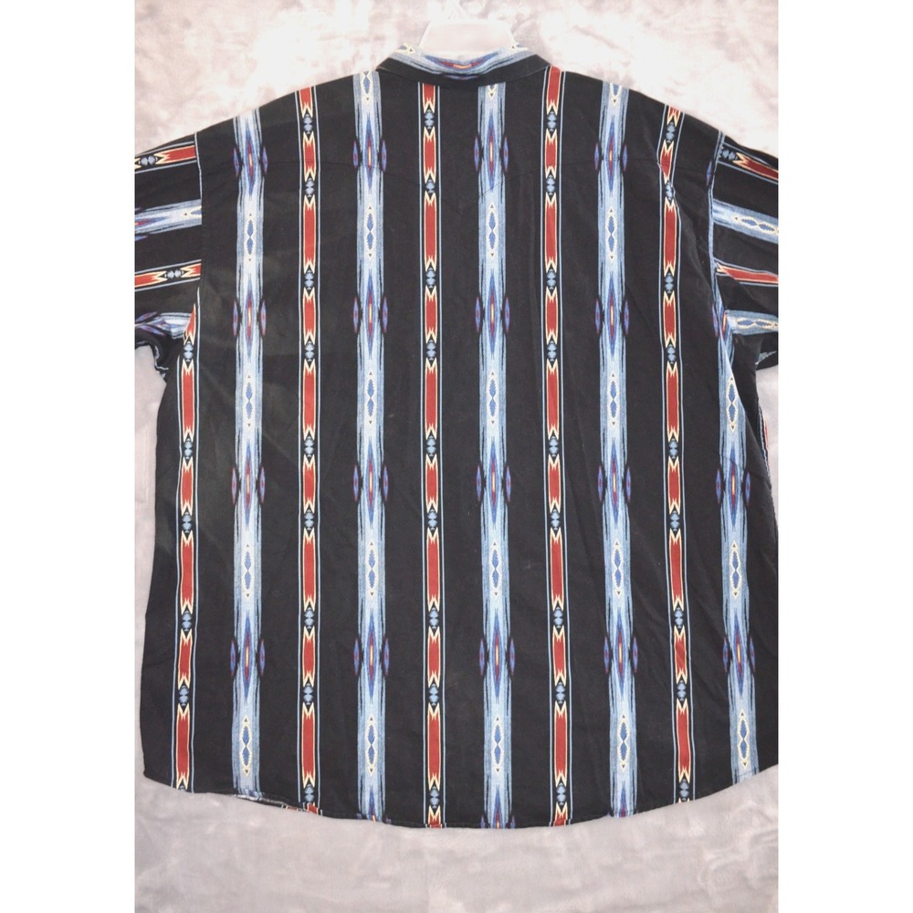 Panhandle Slim Western Shirt Mens 3XL Aztec Striped Snap Front Long Sleeve - Picture 4 of 16